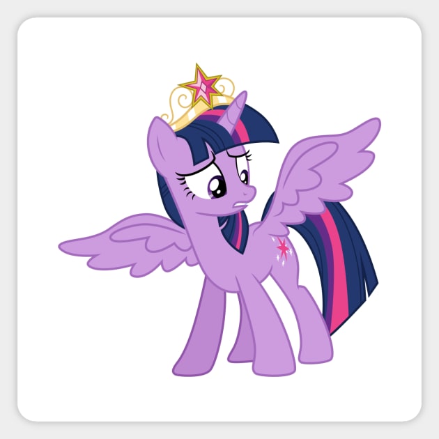 Worried Princess Twilight Sparkle Sticker by CloudyGlow